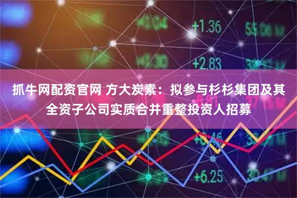 抓牛网配资官网 方大炭素：拟参与杉杉集团及其全资子公司实质合并重整投资人招募