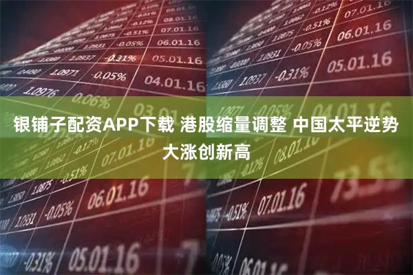 银铺子配资APP下载 港股缩量调整 中国太平逆势大涨创新高